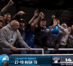 Joe Buck had an entertaining reaction to Jahmyr Gibbs jumping into the stands to commemorate a Lions TD