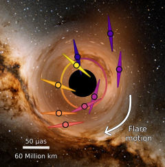 Black hole mass determined from its movement
