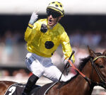 Melbourne Cup winning jockey Mark Zahra discusses two-fingered salute