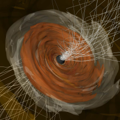 A brand-new viewpoint on the strong magnetic fields of a supermassive black hole