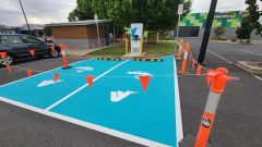 Wodonga includes an Evie batterycharger as EV adoption continues to spread throughout local Victoria