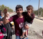 Israel-Gaza war: Civilians leave northern Gaza along evacuation passage