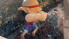 Straw Hat Luffy’s Thanksgiving Day Parade balloon is deflating and One Piece fans are troubled