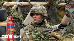 Catherine, the Princess of Wales, drives armoured lorry