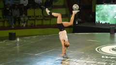 Going head to head (and foot to foot) in world freestyle football champion