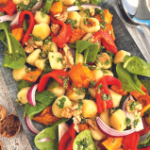 Pan-Fried Gnocchi & Pumpkin Salad with Salsa Verde