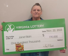 Virginia woman stops at store for a soda, wins $100,000 lottery prize