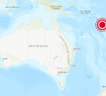 Magnitude 7 earthquake strikes Vanuatu area