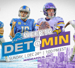 View Lions vs. Vikings Live Week 16, Time, TV Channel, Live Stream