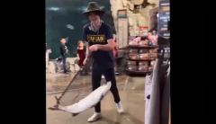 Male who took live 50-pound tarpon from Bass Pro Shops yet to be discovered