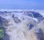 A enormous wave immersed a California beach. Was it a rogue wave?