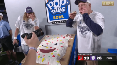 College football fans grieved the death of the Pop-Tarts Bowl mascot after Kansas State’s success