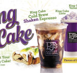 PJ’s Coffee to Offer Special King Cake-Themed Beverages for Mardi Gras Season