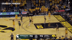 Caitlin Clark drainedpipes a buzzer-beater from the Iowa logodesign to defeat Michigan State, and fans were in wonder