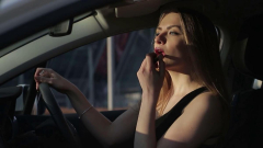 Is it prohibited to do your makeup when driving?