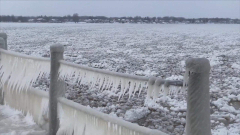 Lake Ontario turns into massive frozen slushie