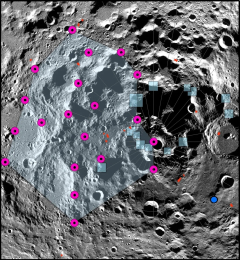 Moon shrinking triggers moonquakes and faults near lunar south pole