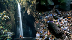 Travel vlogger Dale Philip exposes rubbish issue at popular Bali traveler location