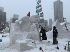 Sapporo Snow Festival opens with all Covid limitations eliminated