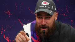 6 Travis Kelce pricesquote about Taylor Swift from Super Bowl Opening Night, consistingof his preferred of her tunes