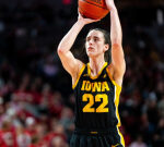 Nebraska’s DJ played tacky, unfortunate trombone music as Caitlin Clark missedouton complimentary tosses throughout Iowa’s upset loss