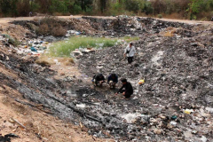 Scorched skeleton discovered at rubbish dump