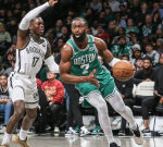 Jaylen Brown couldn’t even dribble left without turning the ball over versus kids