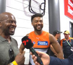 GWS Giants protector Connor Idun reunites with long-lost dad throughout live Roaming Brian interview