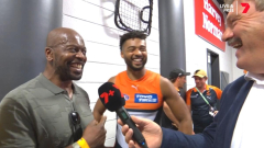 GWS Giants protector Connor Idun reunites with long-lost dad throughout live Roaming Brian interview
