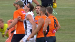 New vision emerges of Mason Cox’s ‘bizarre’ pre-match event versus GWS Giants