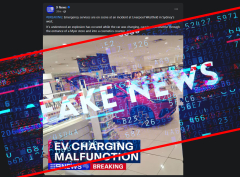 FAKE NEWS: A BYD did NOT blowup in a Sydney Westfield today as reported by 9 News