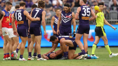 Karl Worner knocked out in frightening accident throughout Fremantle’s clash with Brisbane