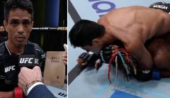 UFC Fight Night 239 video: Jafel Filho controls Ode Osbourne, surfaces battle with choke