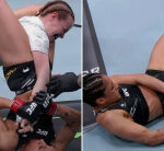 UFC Fight Night 239 video: Jaqueline Amorim conquers referee-induced confusion to tap Cory McKenna