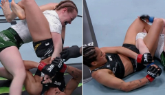 UFC Fight Night 239 video: Jaqueline Amorim conquers referee-induced confusion to tap Cory McKenna
