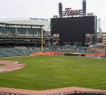 MLB fans were in awe after the Tigers unveiled a massive 15,688-square-foot videoboard ahead of Opening Day