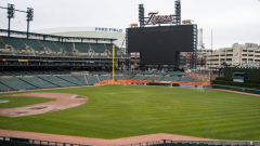 MLB fans were in awe after the Tigers unveiled a massive 15,688-square-foot videoboard ahead of Opening Day