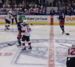 The Rangers and Devils began an full-blown line brawl the 2nd the puck dropped, resulting in 8 ejections