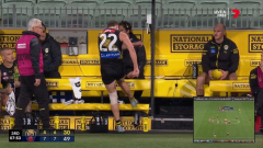 ‘Strange’ scenes as ‘distraught’ Tigers star Jacob Hopper keeps playing with hamstring injury