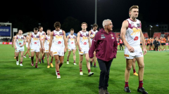 Luke Hodge describes Brisbane’s mostsignificant issue as Giants hammer Lions