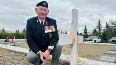After more than 50 years, Sask. WW II veterinarian gets long-term headstone to change wood cross