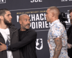 UFC 302 video: Islam Makhachev, Dustin Poirier have extreme argument at veryfirst faceoff for title battle