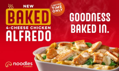 Baked to Perfection: Noodles & Company Introduces Irresistible Baked 4-Cheese Chicken Alfredo