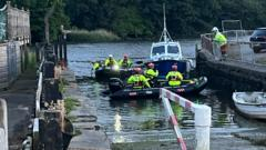 River search for canoeist reported missingouton