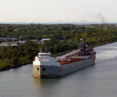 Truck taking on water after undersea crash on Lake Superior