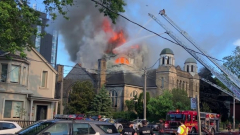 Fire damages historical Toronto church realestate Group of Seven artwork