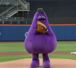 McDonald’s Grimace revealed Mets fans what occurs when something goes right this season