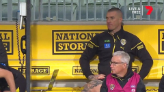 Unfortunate scenes as Richmond superstar Dustin Martin is subbed out of videogame