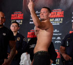 Photos: Nate Diaz vs. Jorge Masvidal boxing event ceremonial weigh-ins, faceoffs