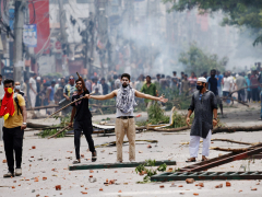Bangladesh enforces curfew, releases army as task quota demonstrations continue